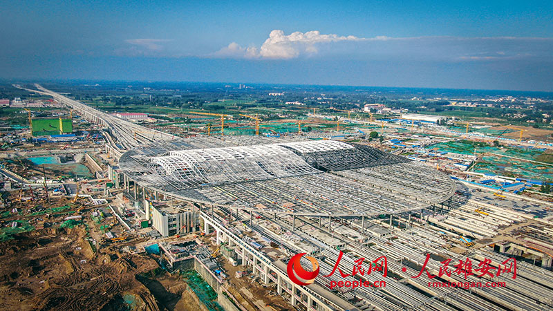 In pics: Xiong’an Station under construction in N China's Hebei